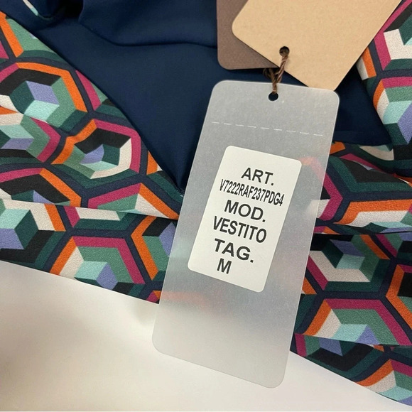 Karakorum Dress Womens Size Medium Blue Multicolor Geometric Shift - Picture 7 of 10